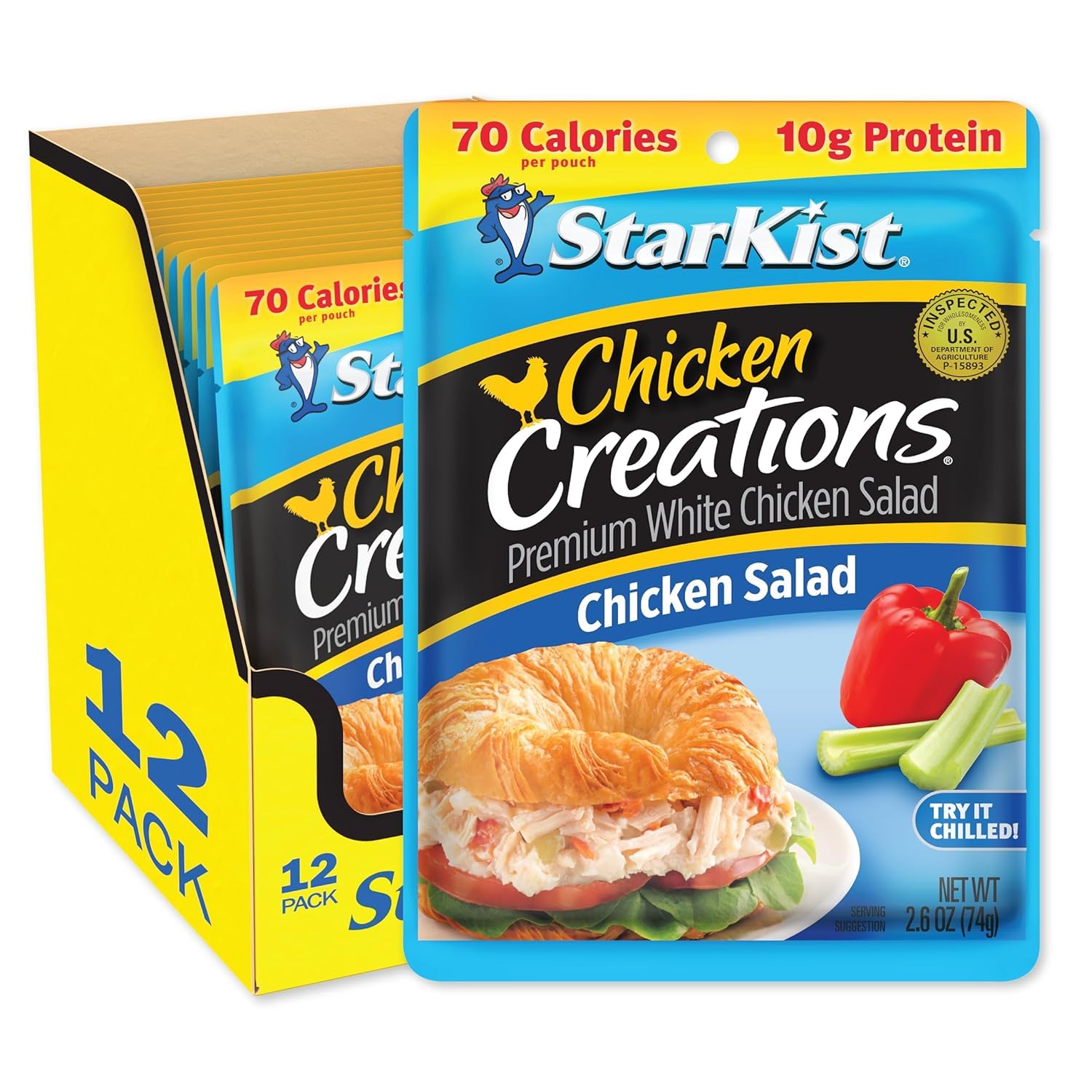 StarKist Chicken Salad - Chicken Creations |6 oz Pouch | Perfect Snack for Busy Professionals | Office Lunch | Delicious